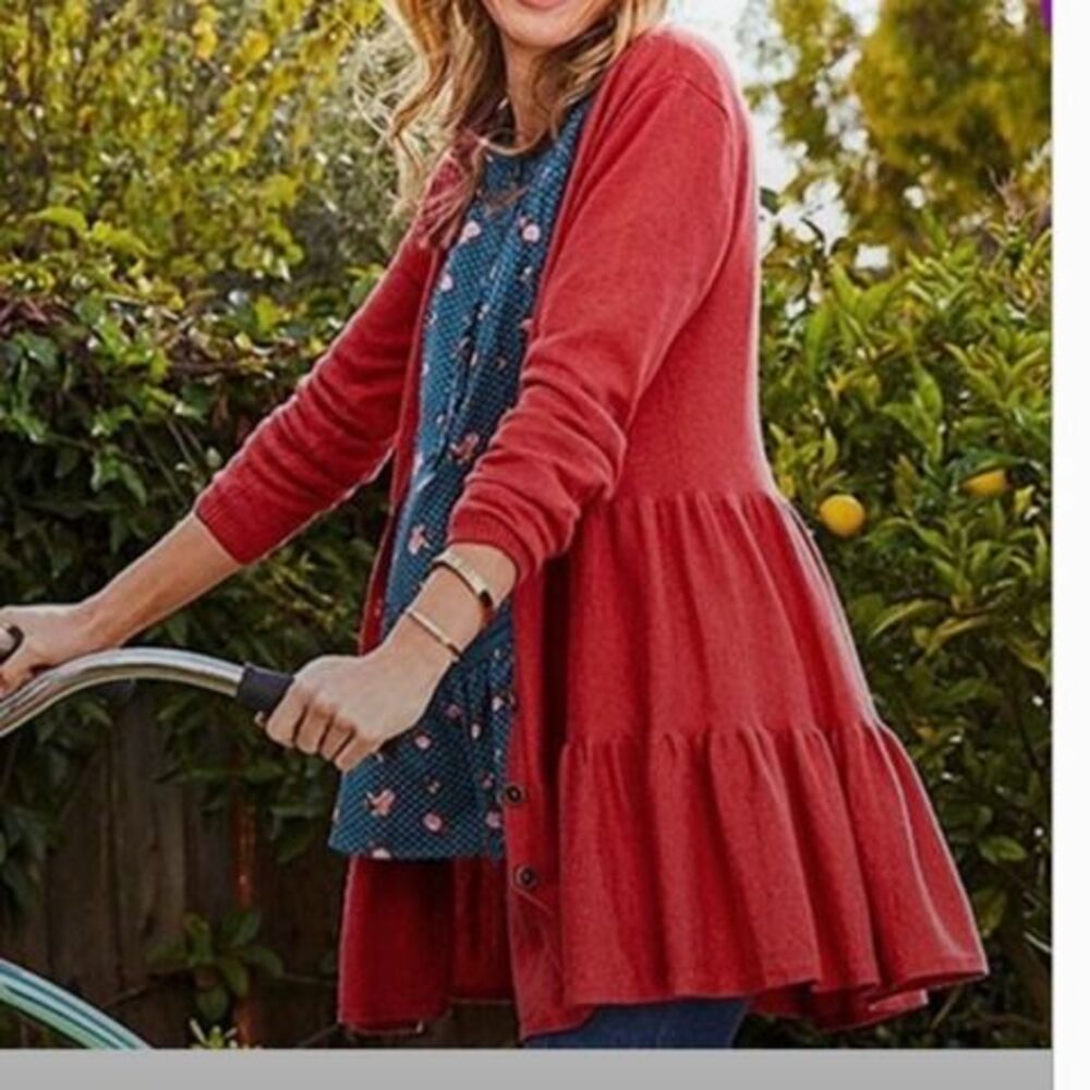 Matilda Jane Love Me Tender red cardigan